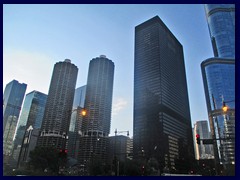 Skyline from the Loop, street level 21 - Marina City, IBM Bldg